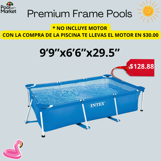 Frame Pool 9’9” x6’6” x29.5 * no incluye motor