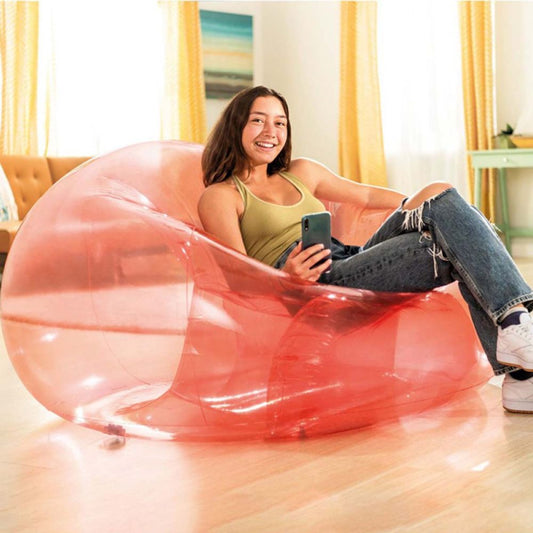 Pink inflatable chair