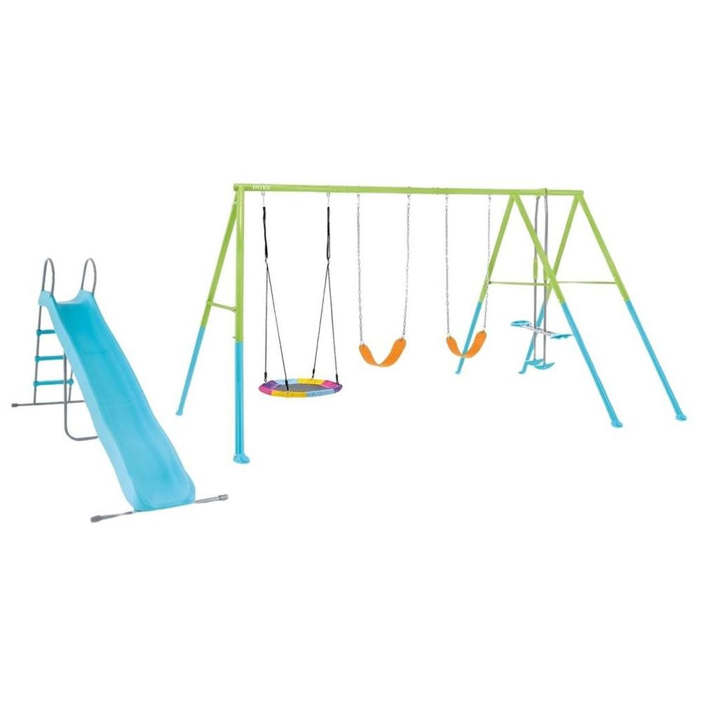 Columpio Intex Deluxe de 5 elementos con slide y disco — 44151/E