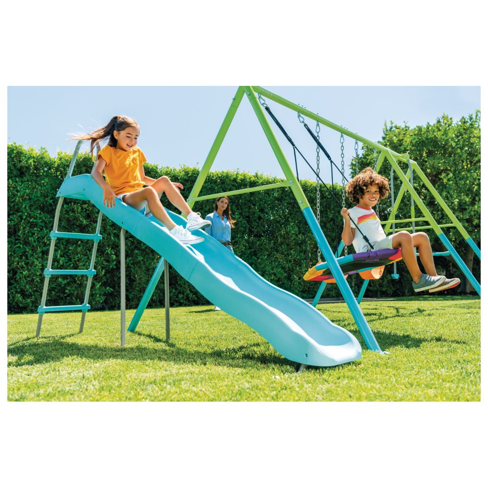 Columpio Intex Deluxe de 5 elementos con slide y disco — 44151/E