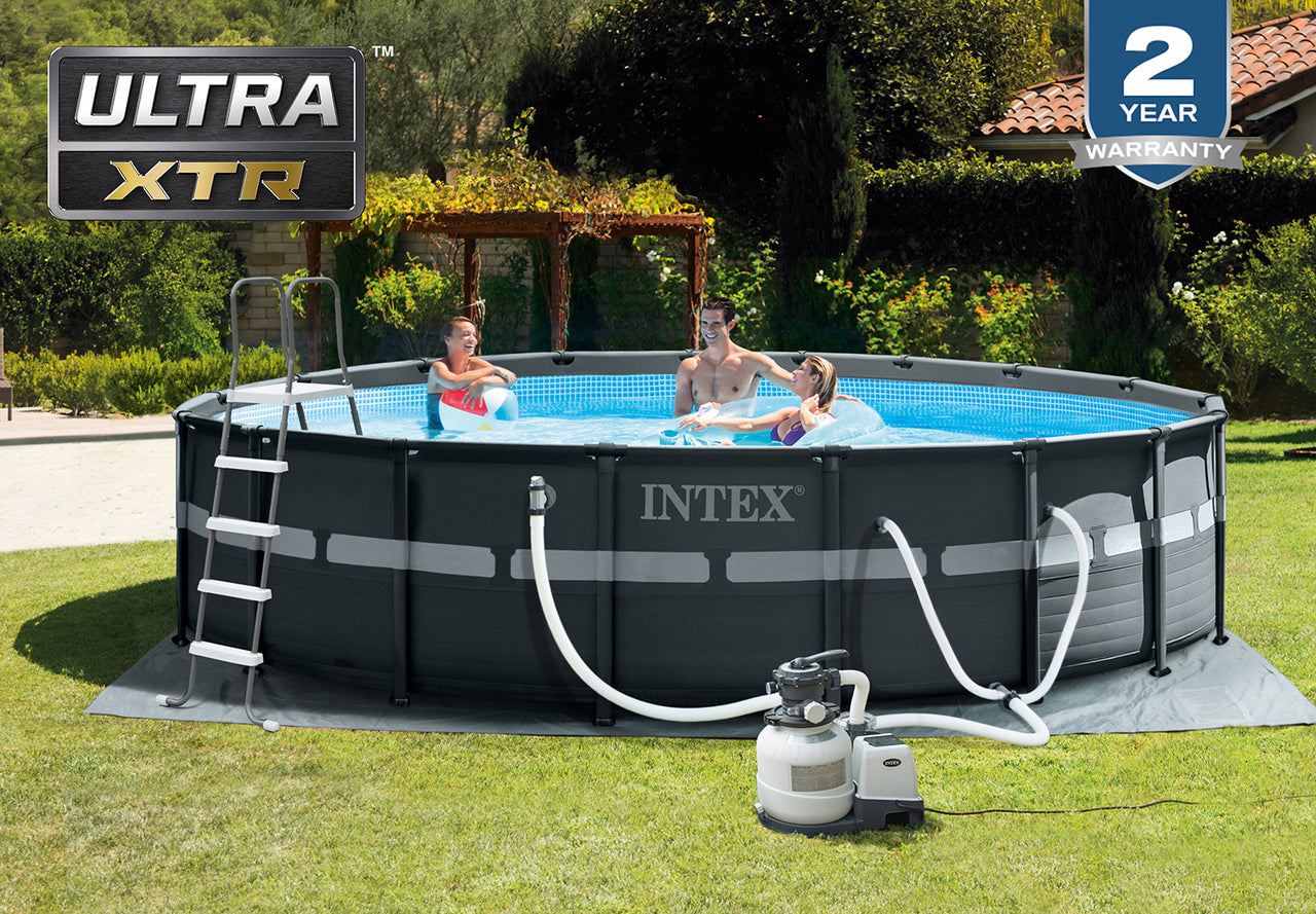 18ft X 52in Ultra XTR Frame Pool Set with Sand Filter Pump